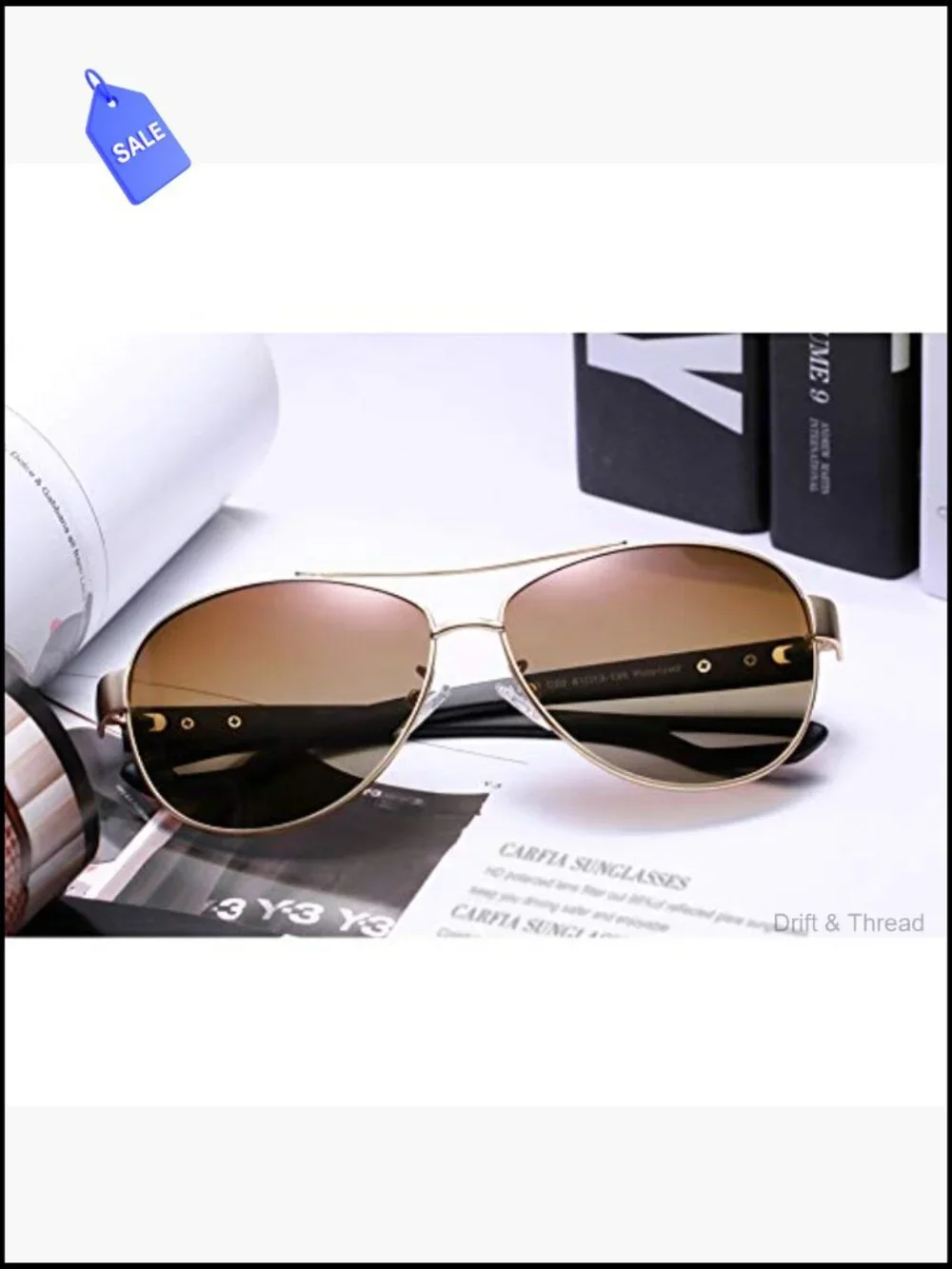 Polarized UV400 Sunglasses Women TR90 Flexible Metal Frame Large Coverage